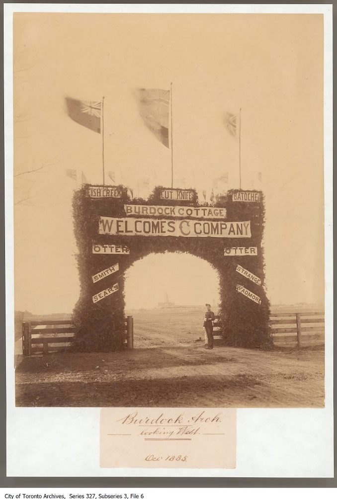1885-October- Burdock Arch looking West