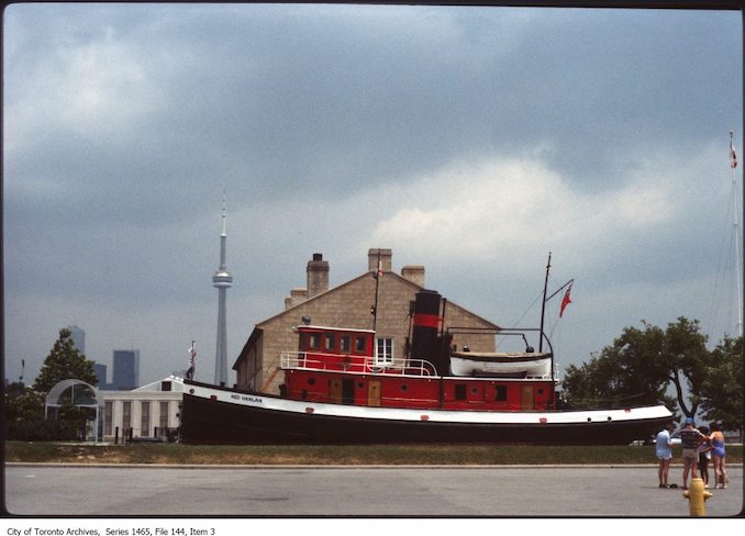 1980 - 1998 - Stanley Barracks and Ned Hanlan at Exhibition Place looking east