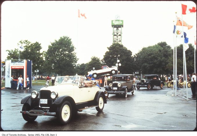 1980 and 1998 - Classic car parade at Exhibition Place