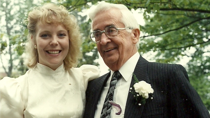 Pauline and Stan on Pauline's Wedding Day