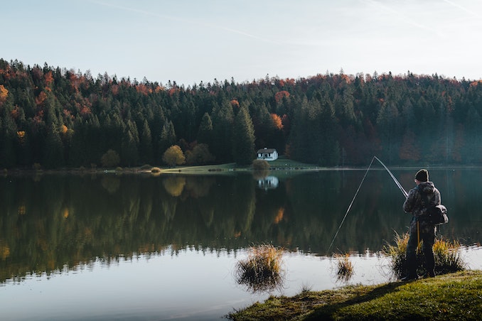 Fishing Photo on a lake