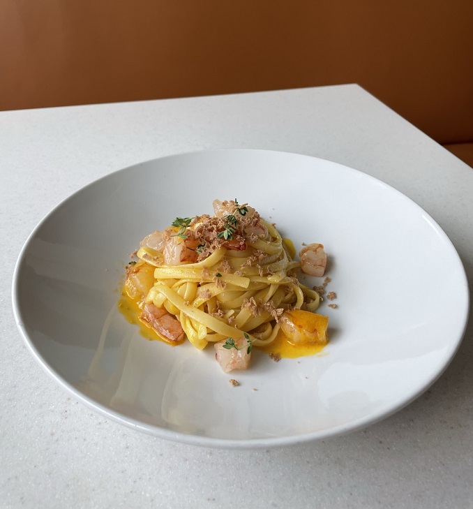 Gamberi & Bottarga Pasta Recipe from DOVA Restaurant