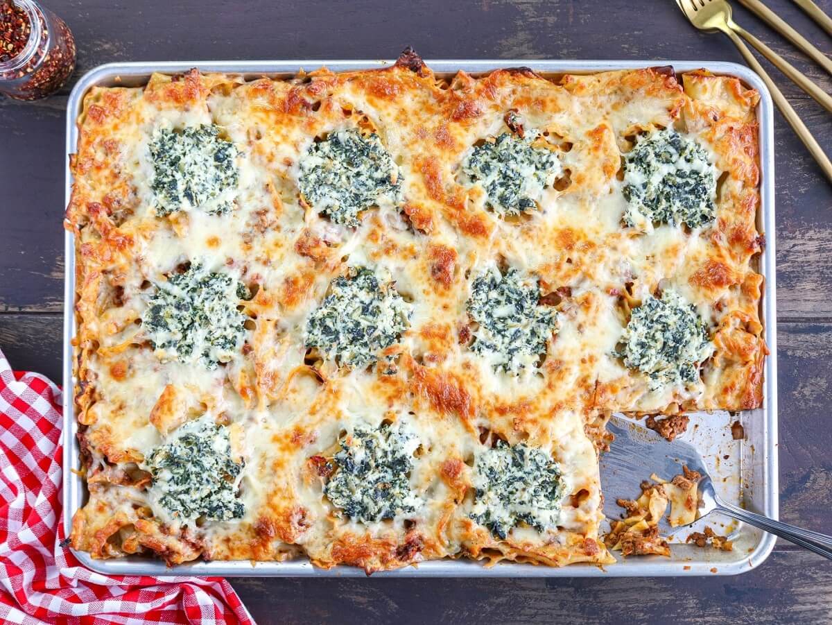 Sheet Pan Lasagna