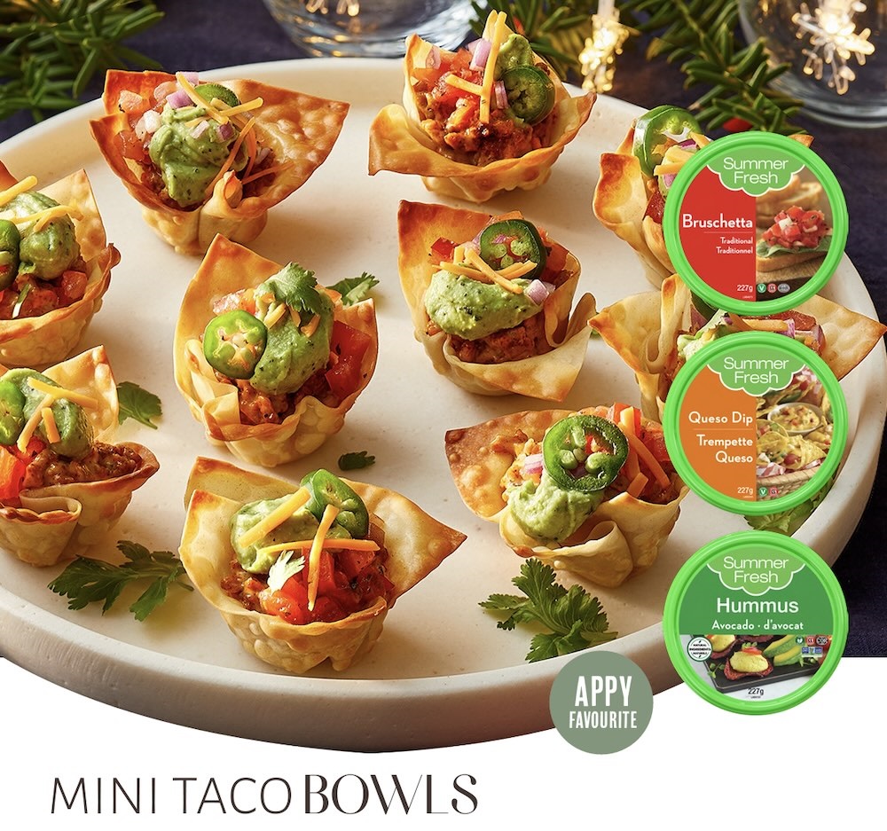 Recipe for Mini Taco Bowls