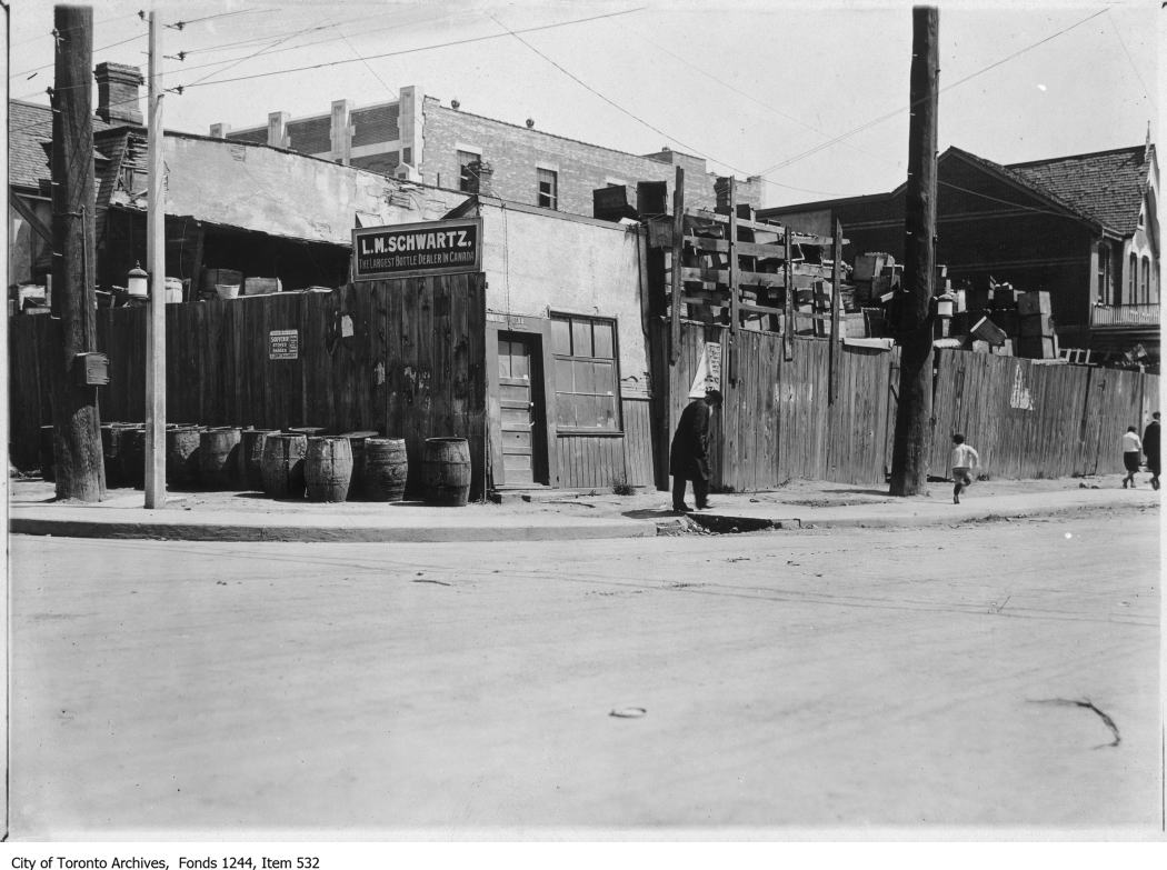1908 - Northeast corner of University Avenue and Dundas Street West