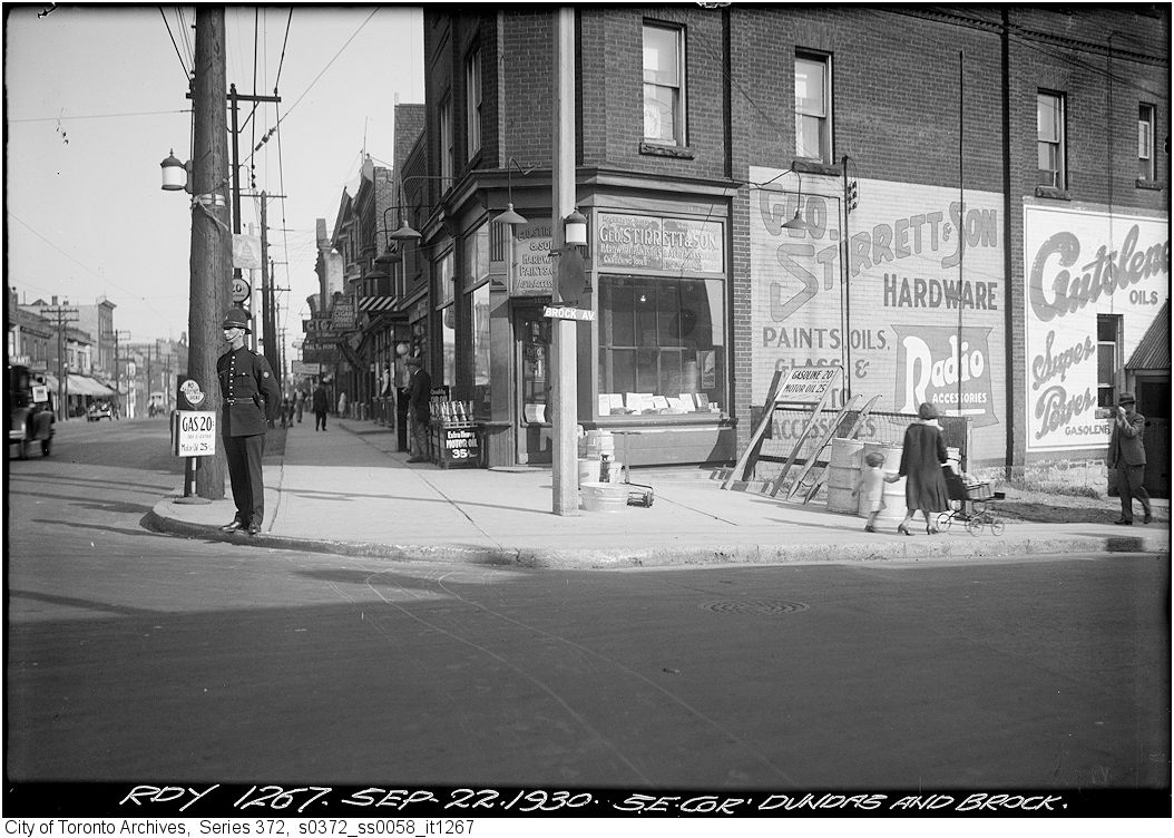 1930 - Southeast corner Dundas Street and Brock Avenue