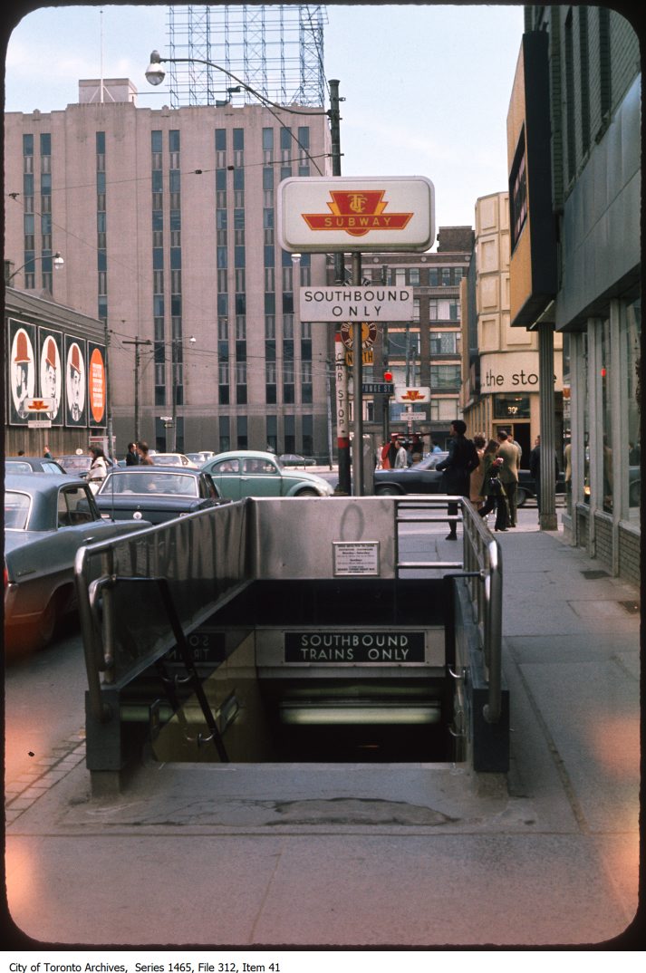 1970-1972 - Yonge Street and Dundas Street, looking east