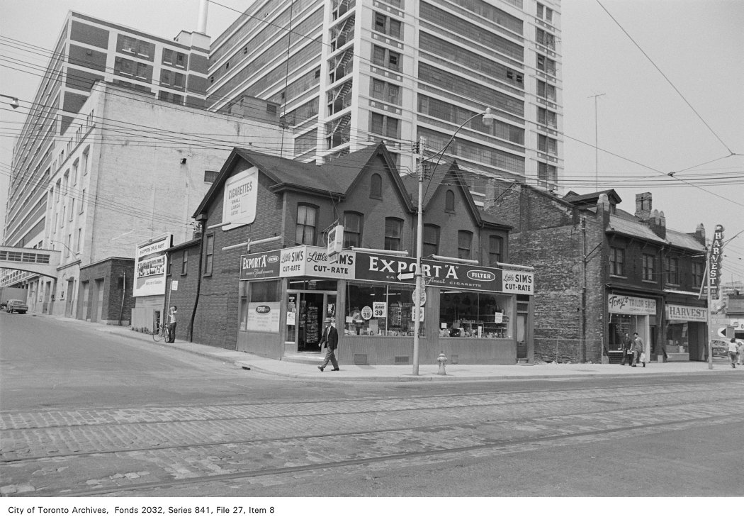 1972 - Corner of Dalhousie Street and Dundas Street, looking north-east