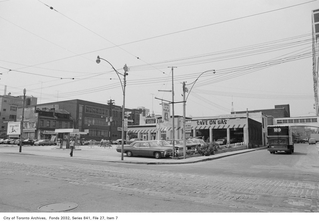 1972 - Corner of Dalhousie Street and Dundas Street, looking north-west