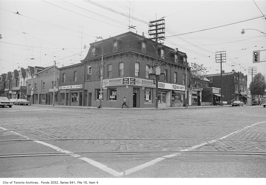 1972 - Corner of Parliament Street and Dundas Street, looking north-west