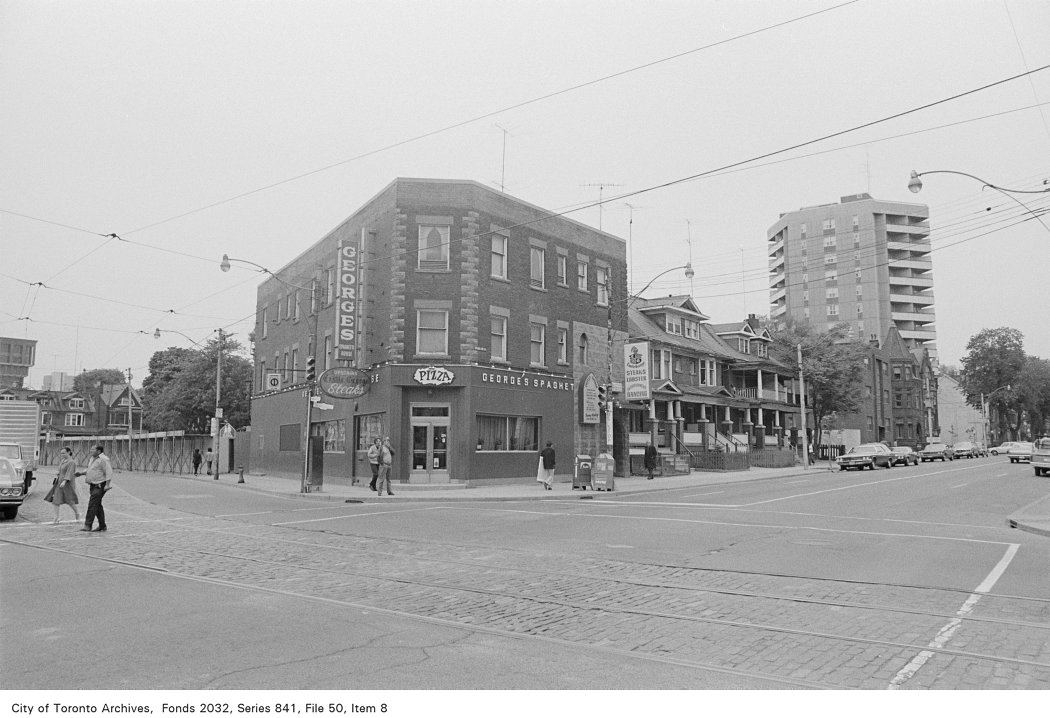 1972 - Corner of Sherbourne Street and Dundas Street, looking north-west