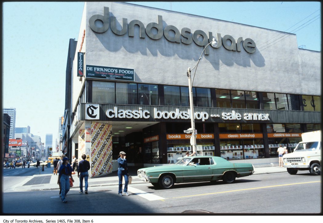 1978-1980 - Yonge Street, looking north from Dundas Square