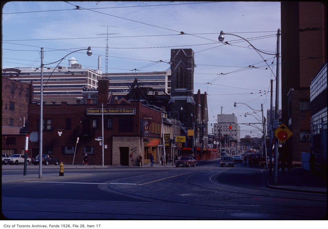 1981 - Bond Street Temple - northeast corner at Dundas Street