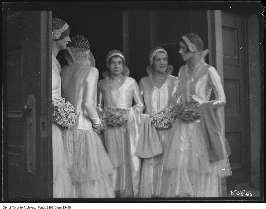 1928 - Hughes-McDougald wedding, bridesmaids