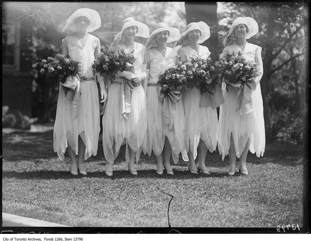 1928 - Kirkpatrick-Burnham wedding, bridesmaids