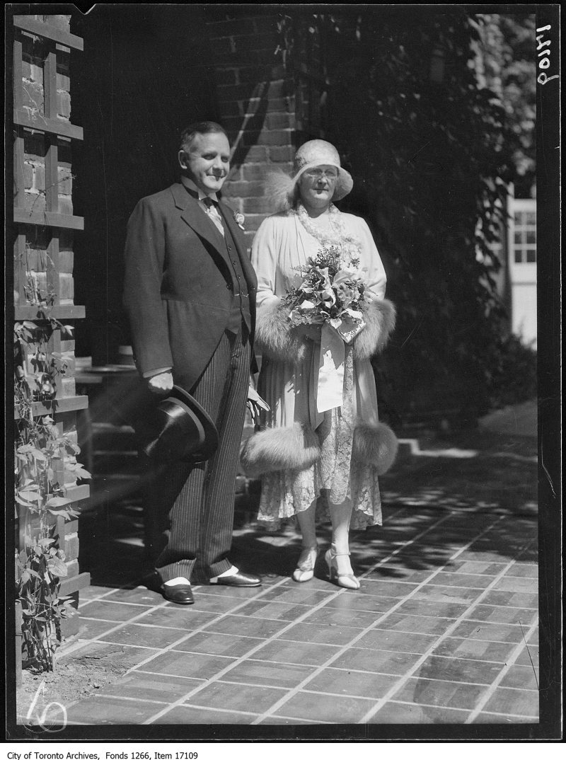 1929 - Gundy-Rykert wedding, Mr. and Mrs. J.H. Gundy