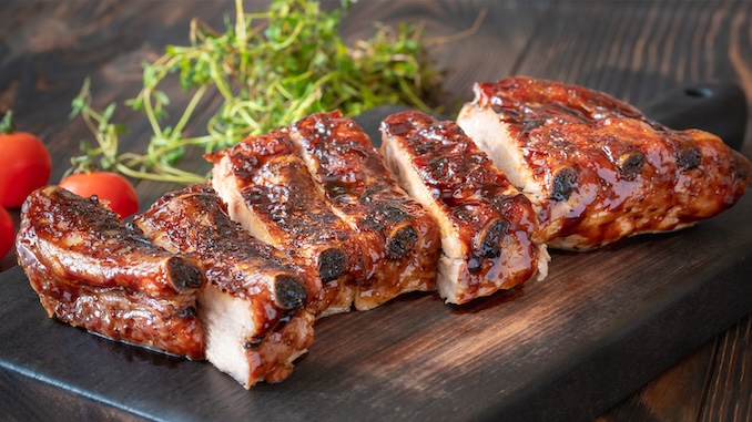 Recipe for Barbeque Glazed Pork Back Ribs