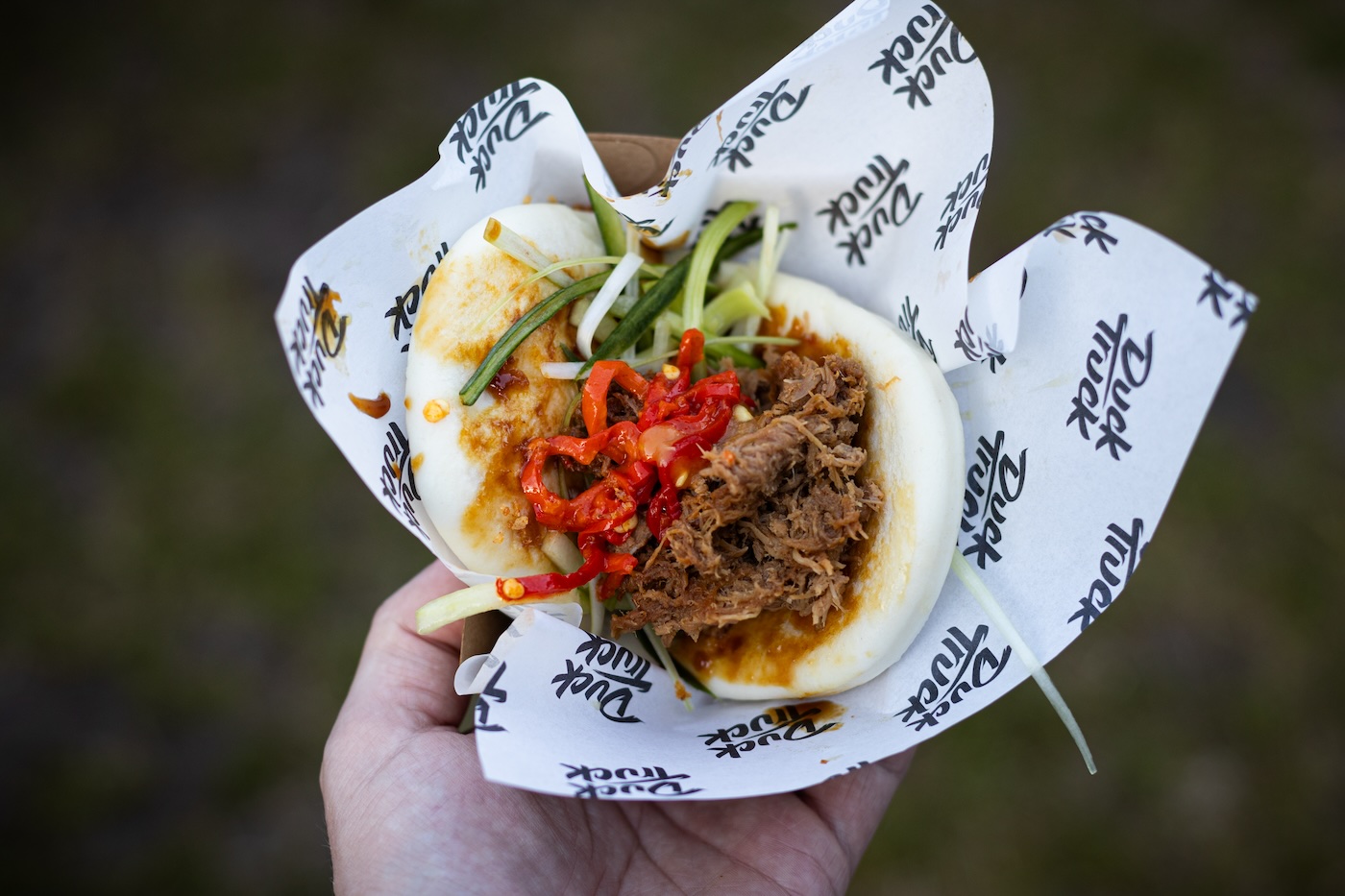 Duck Bao from the Duck Truck at Rollende Keukens in Amsterdam - Photo by Joel Levy