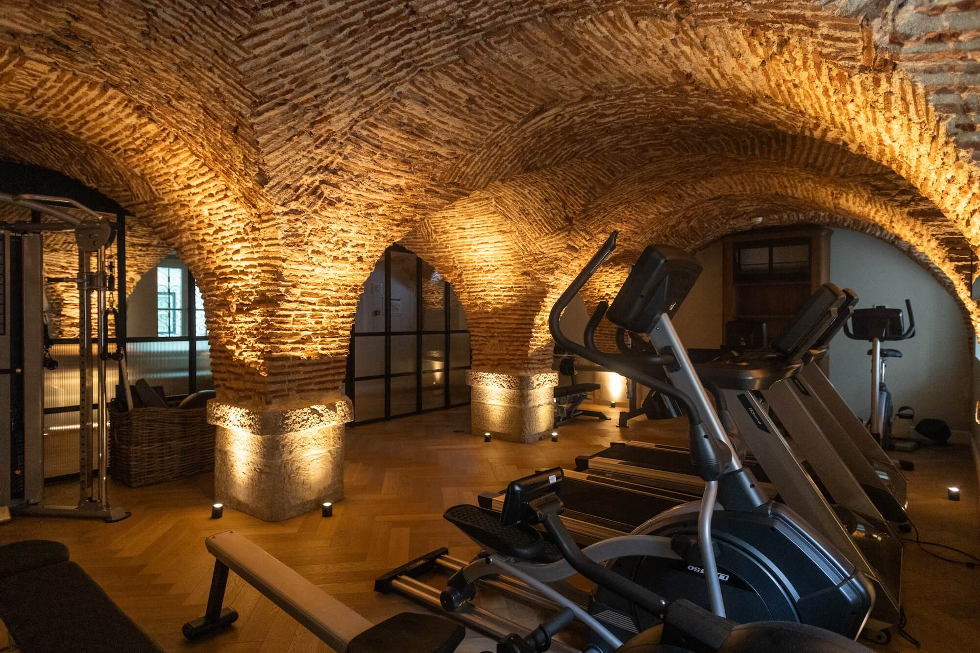 Gym at Palácio Ludovice in a wine cellar