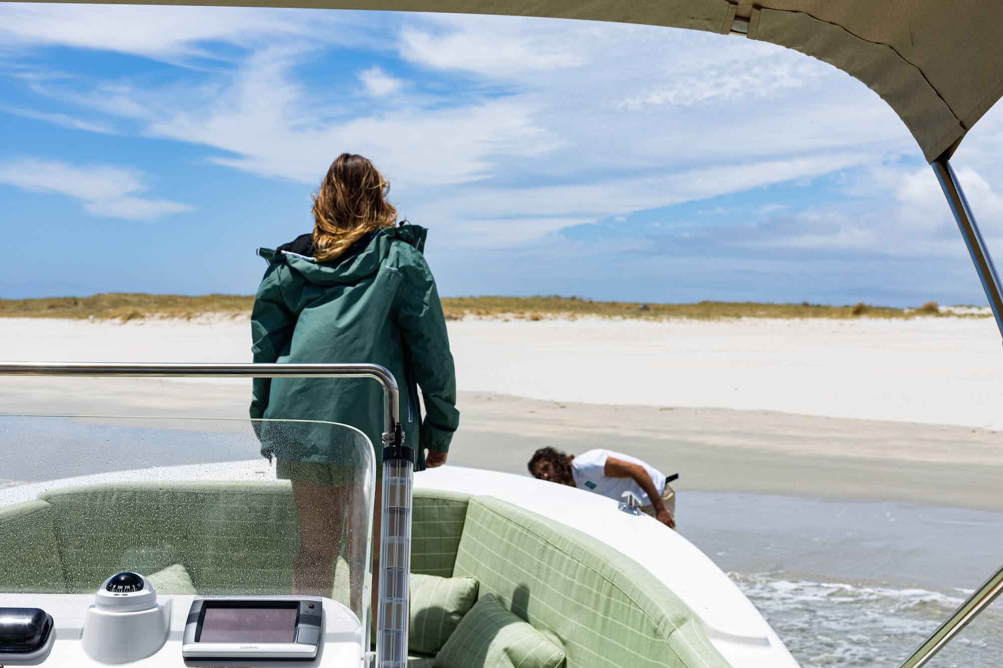 Boat ride from Setubal to sand bars.