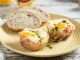 Recipe for Cheesy Breakfast Egg Bites with Prosciutto and Pesto