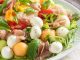 Recipe for Three Melon, Bocconcini and Prosciutto Salad