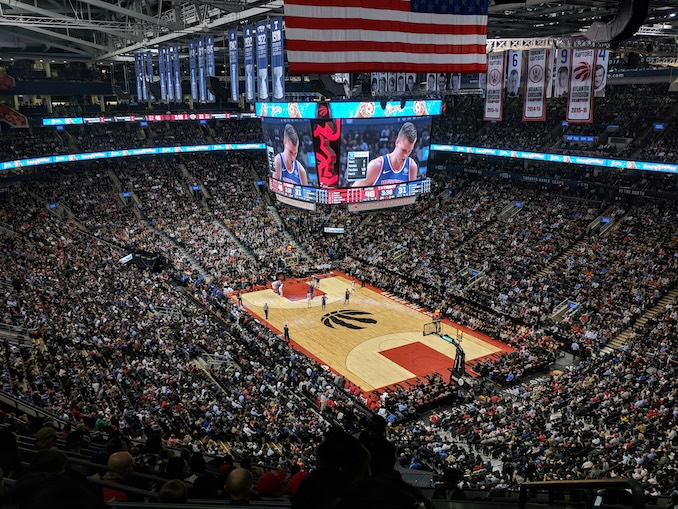 NBA Basketball game in Toronto 