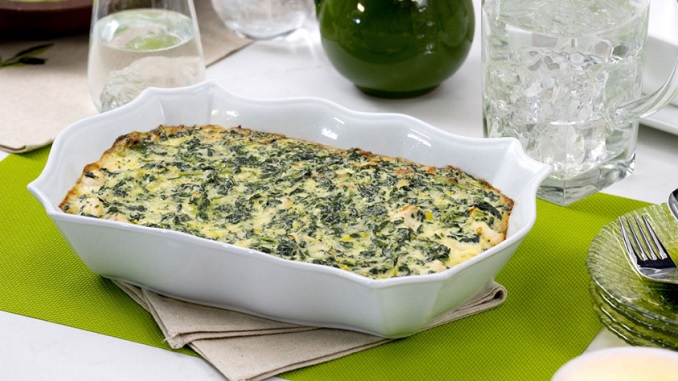 Recipe for Chicken and Spinach Gratin