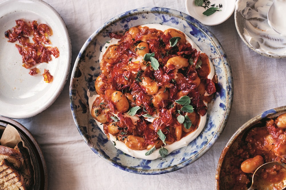 Recipe for Butter Beans with Roasted Cherry Tomatoes