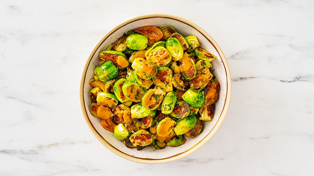 Recipe for Miso Roasted Brussels Sprouts