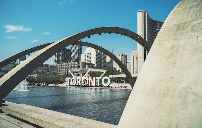 Toronto sign downtown