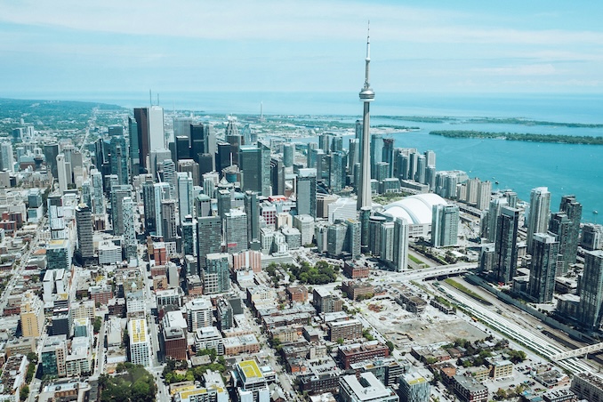 Toronto aerial skyline