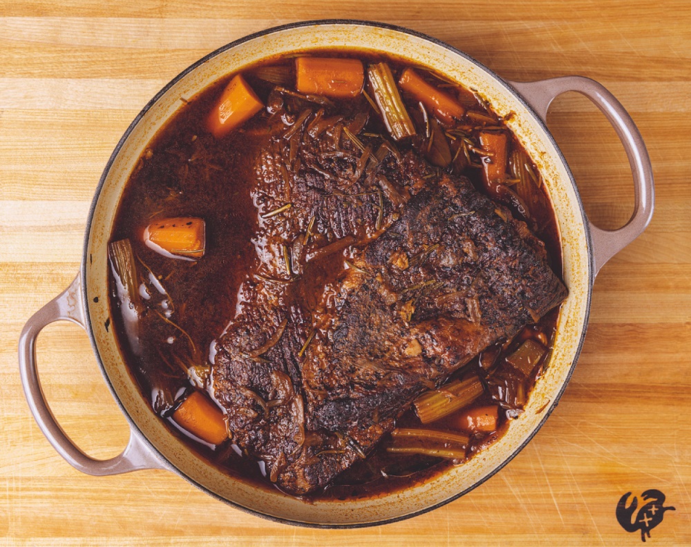 Recipe for Braised Beef Brisket by Chuck Hughes