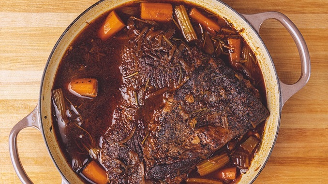 Recipe for Braised Beef Brisket by Chuck Hughes