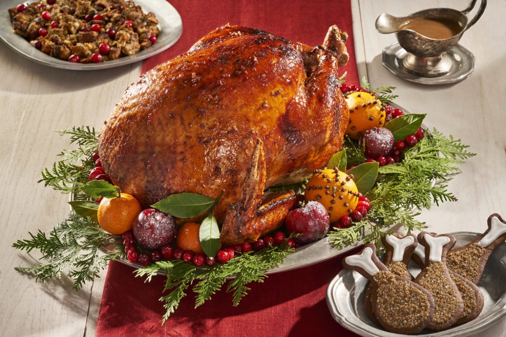 Recipe for Roasted Turkey with Gingerbread Glaze