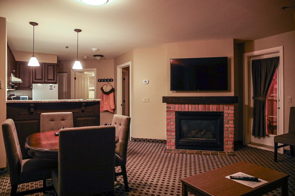 Inside our Suite at the Holiday INN