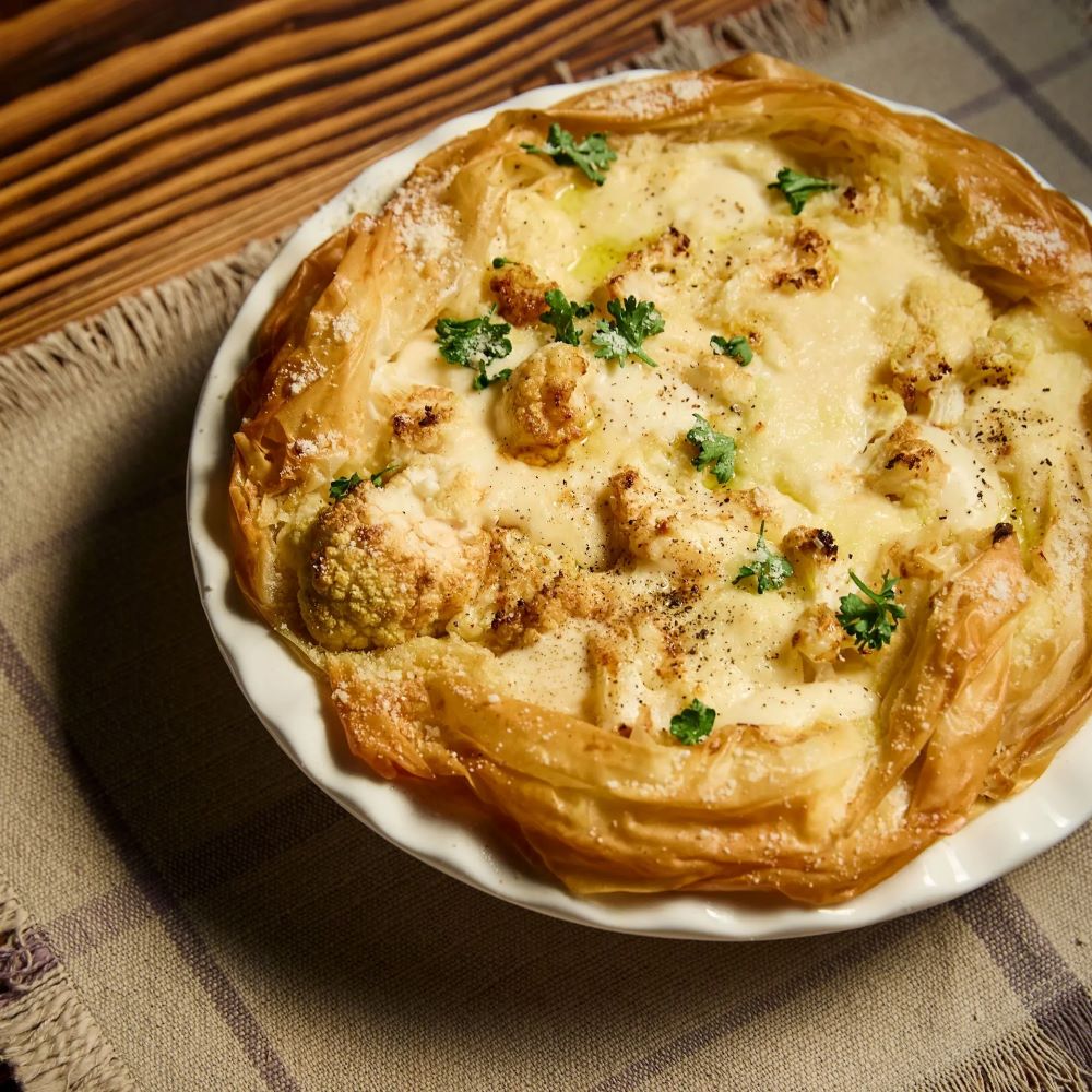 Recipe for Cauliflower Cheese Pie