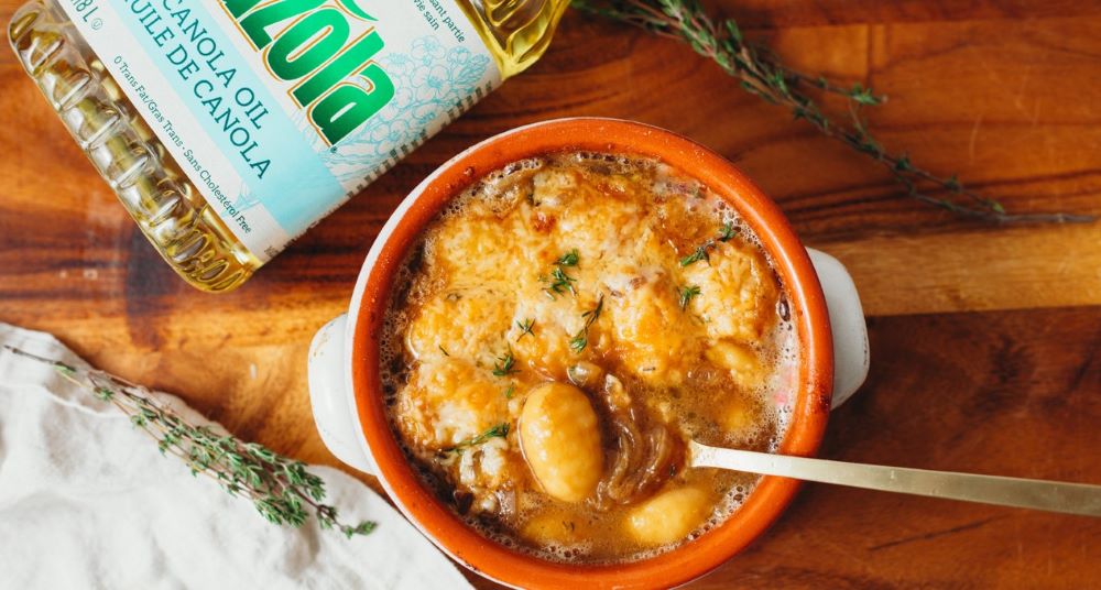 Recipe for French Onion Gnocchi Soup