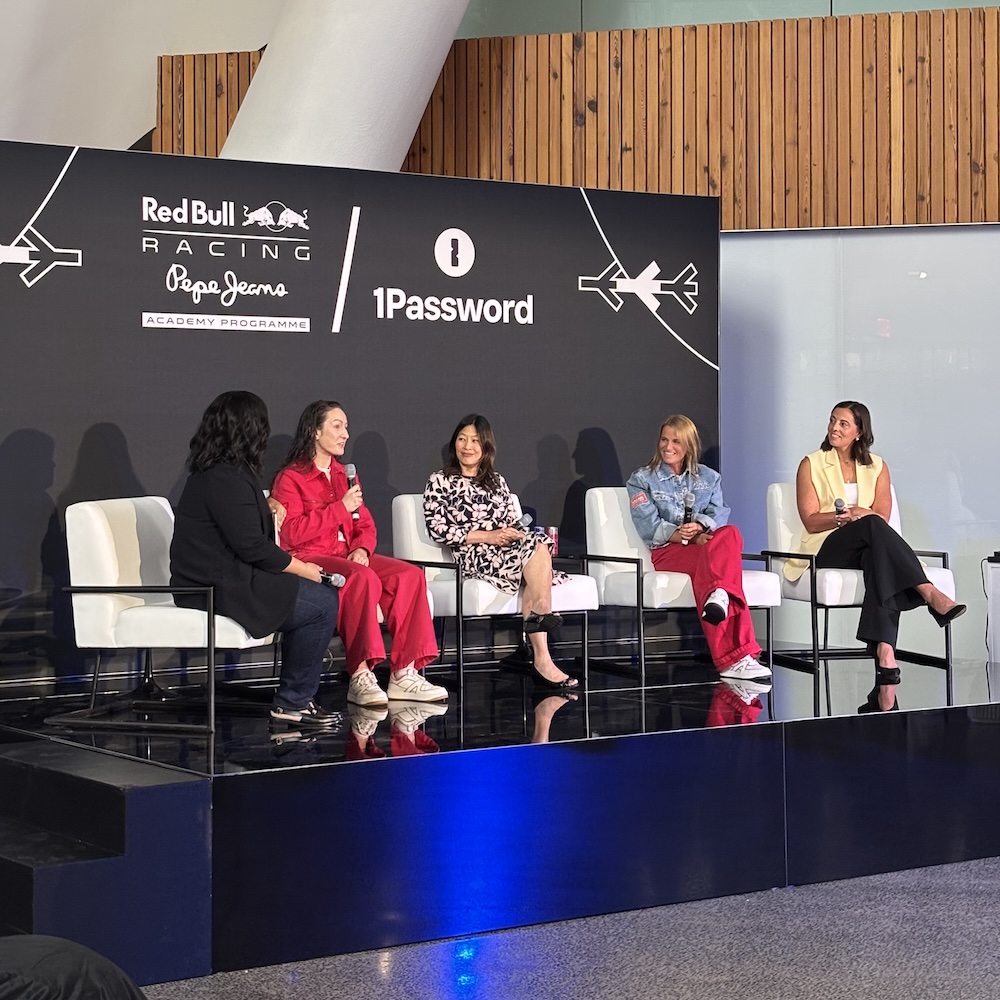Panel on women in racing and tech - 1Password Drives Change with F1 Academy Partnership and Custom Livery Launch