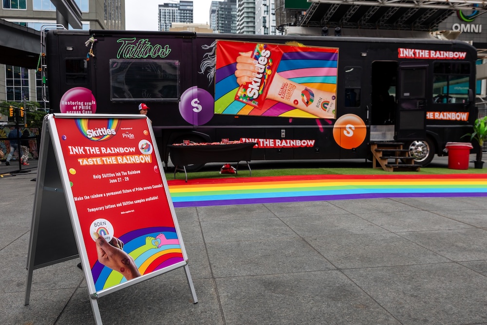 Skittles Launches “Ink The Rainbow” Campaign to Restore and Protect Pride Symbols Across Canada
