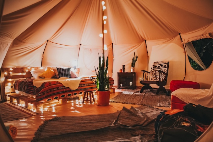 Glamping tent for those looking for glamping in quebec or ontario