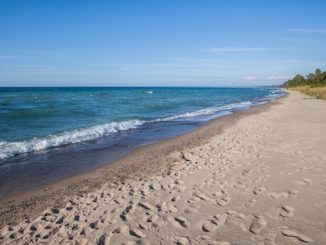 Beach at Oakwood Resort on Lake Huron