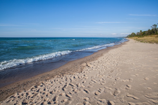 Beach at Oakwood Resort on Lake Huron