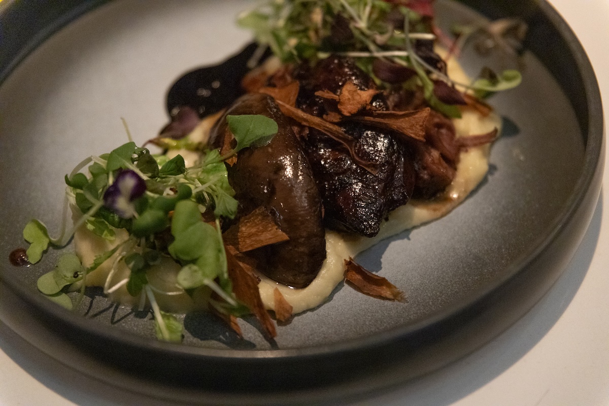 Tuna Tartare Appetiser at Choux Gras restaurant in the Fairmont Tremblant in Mont Tremblant