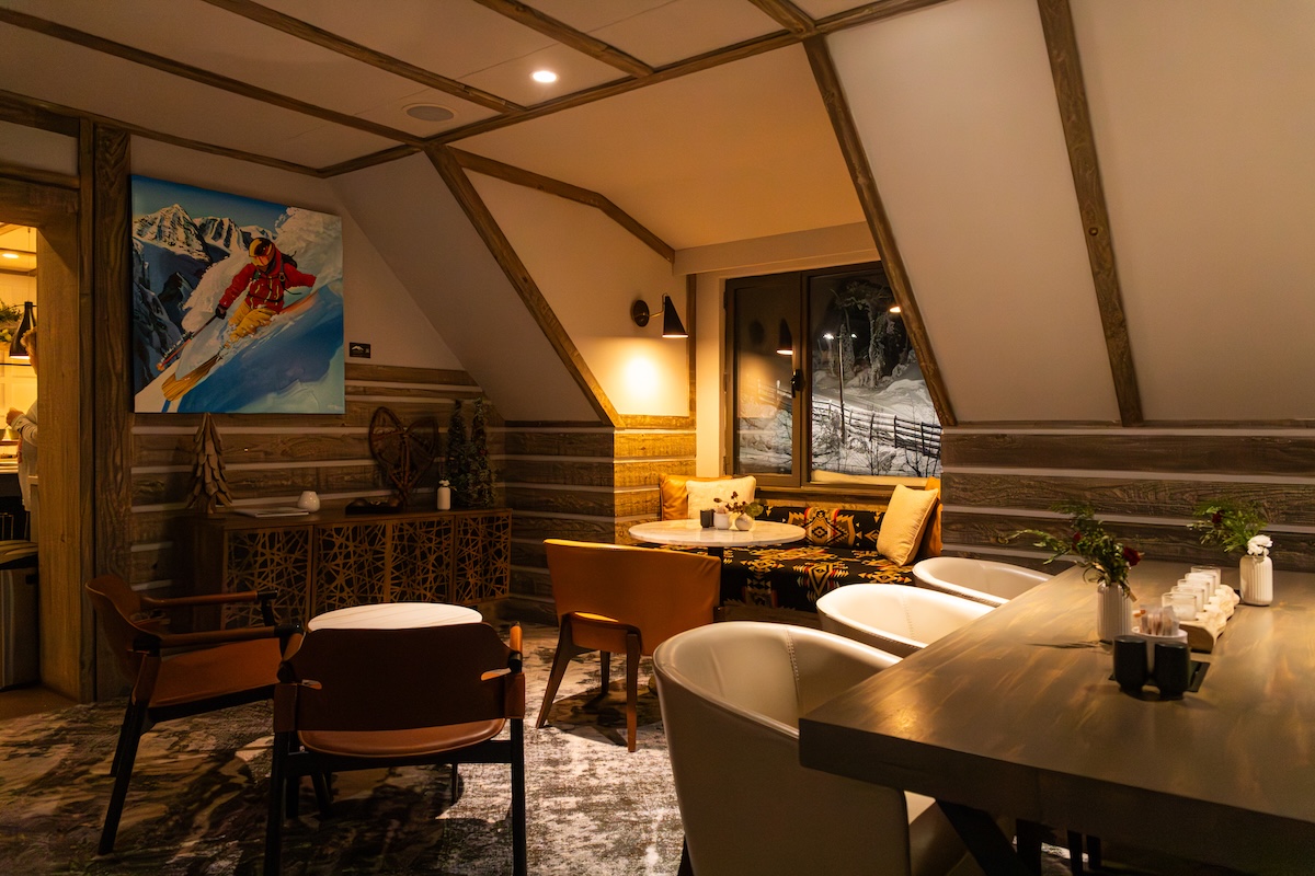 Gold Level Lounge at the Fairmont Tremblant in Mont Tremblant.