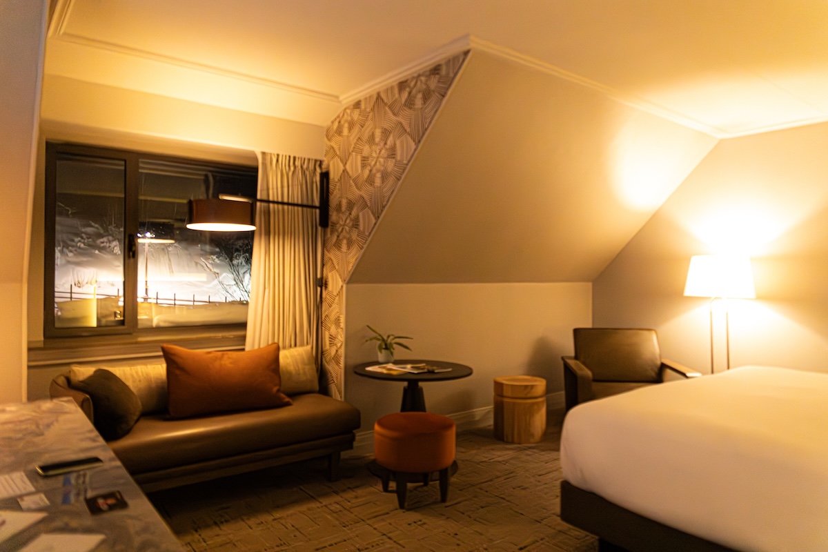 Gold Level Room at the Fairmont Tremblant at Mont Tremblant.