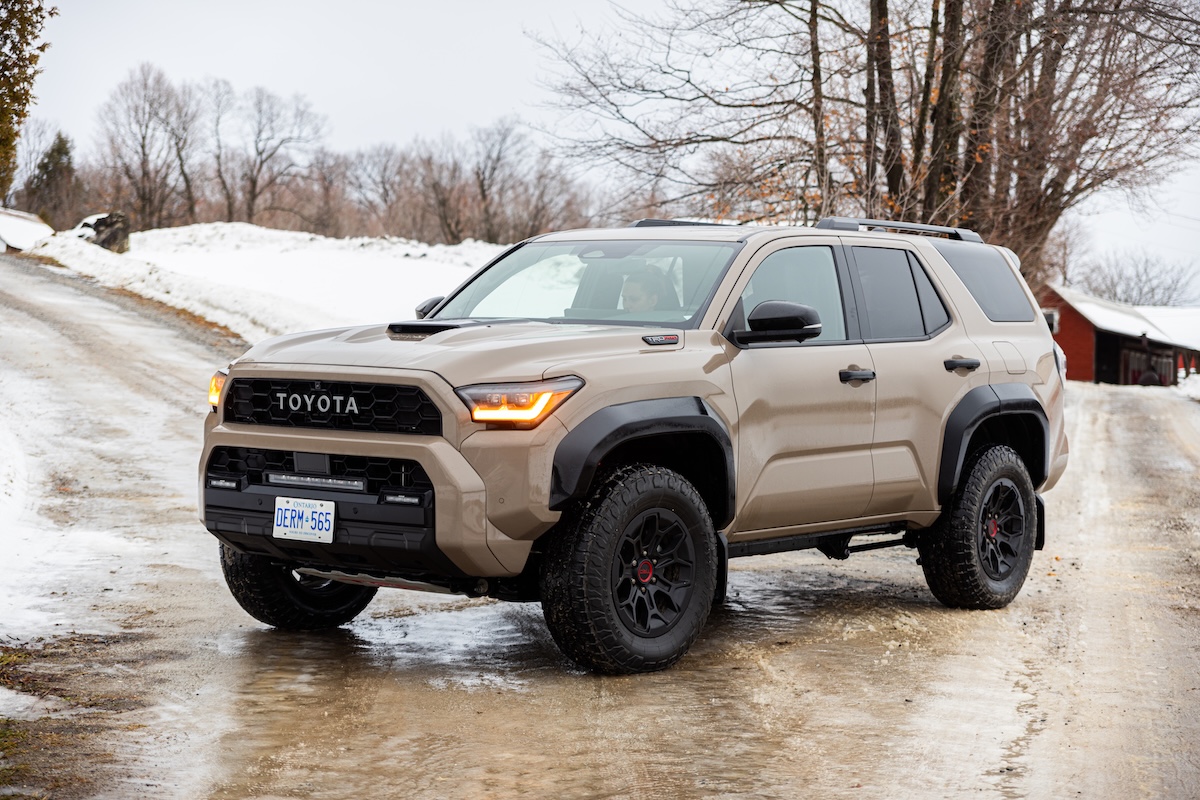 Toyota 4Runner TRD Pro on the road in Quebec for the road trip to Mont Tremblant with the Toronto Guardian.