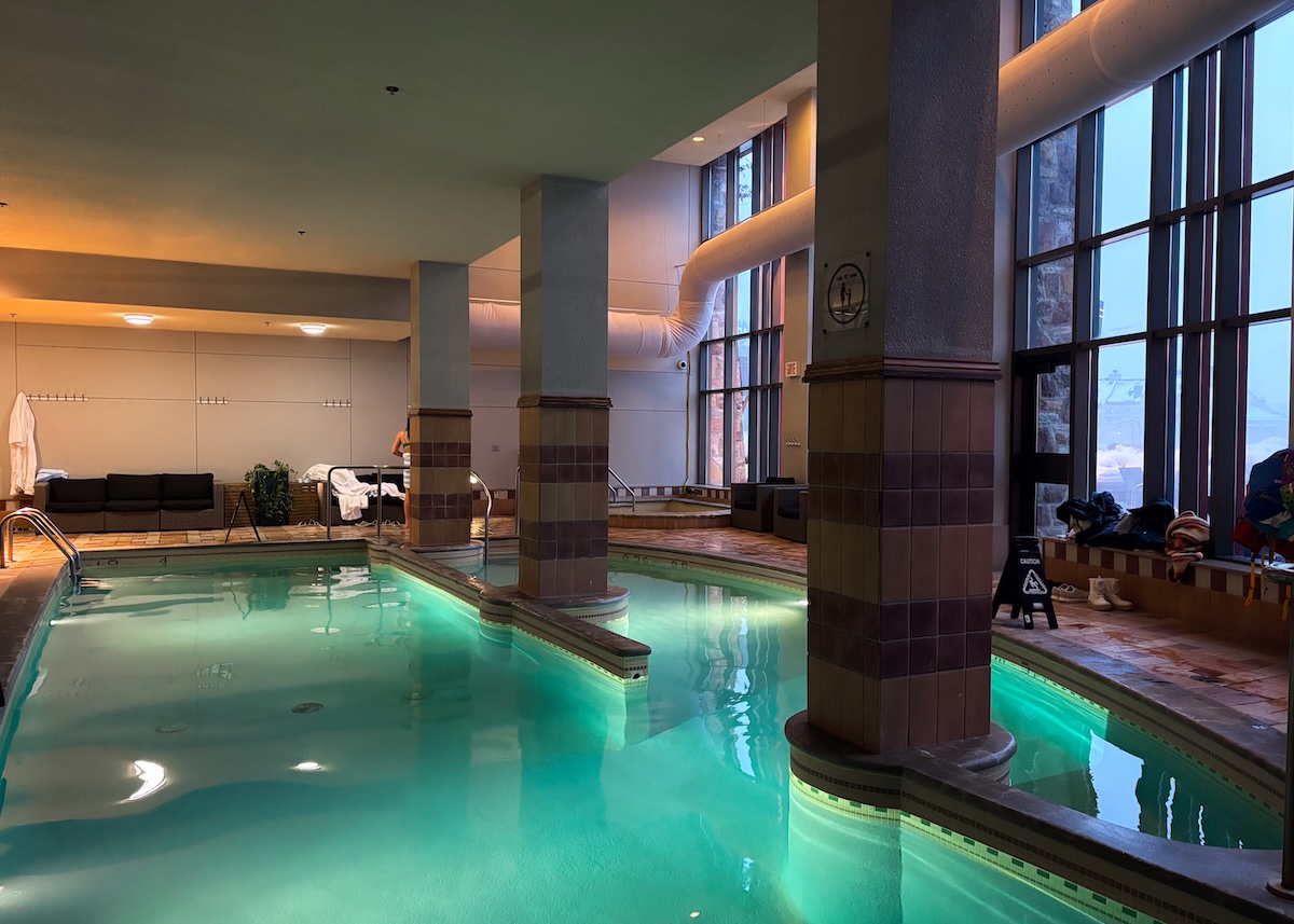 Indoor Pool at the Fairmont Tremblant in Mont Tremblant