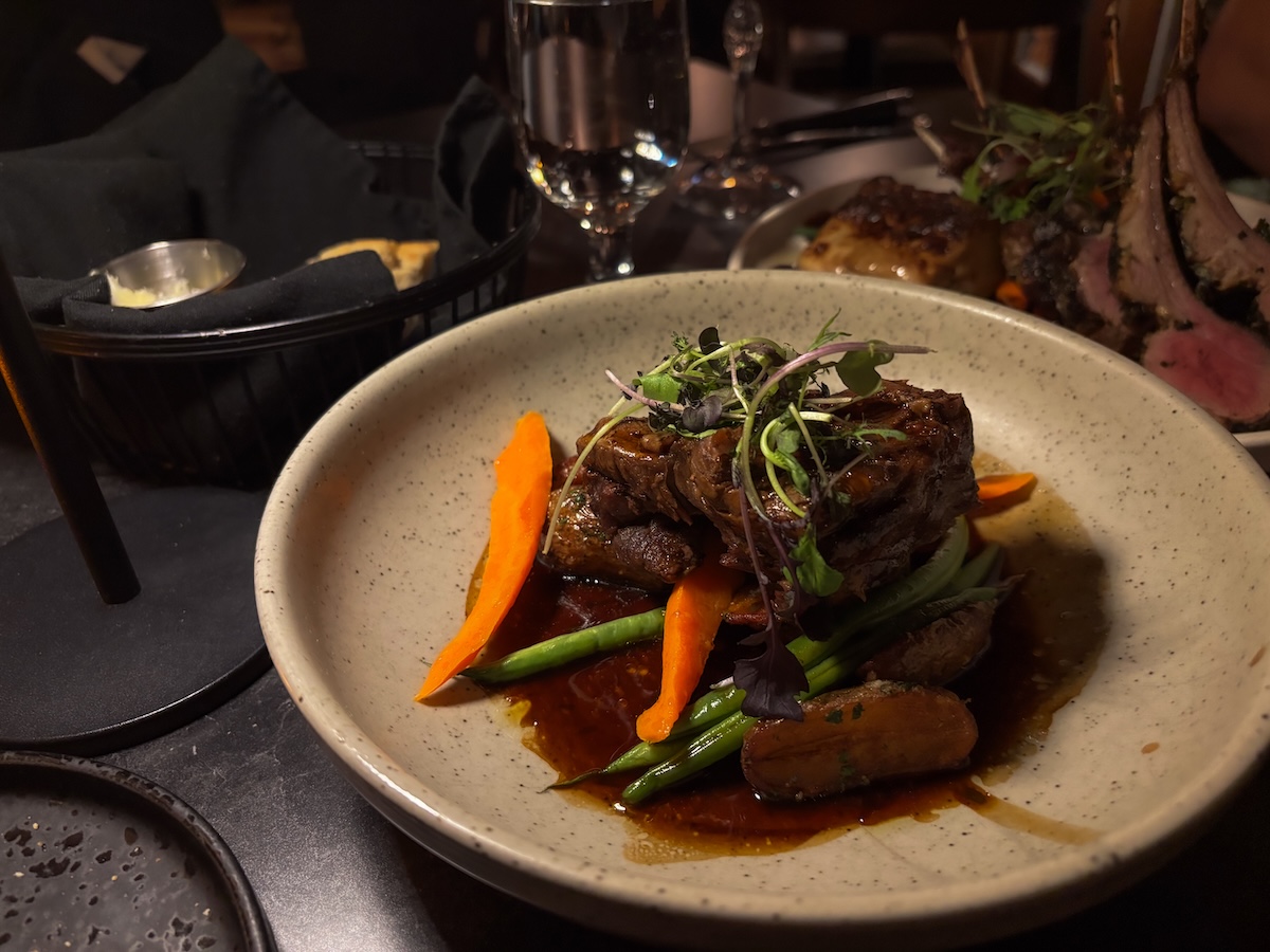 Short Rib Braised Beef at La Petite Cachée in Mont Tremblant