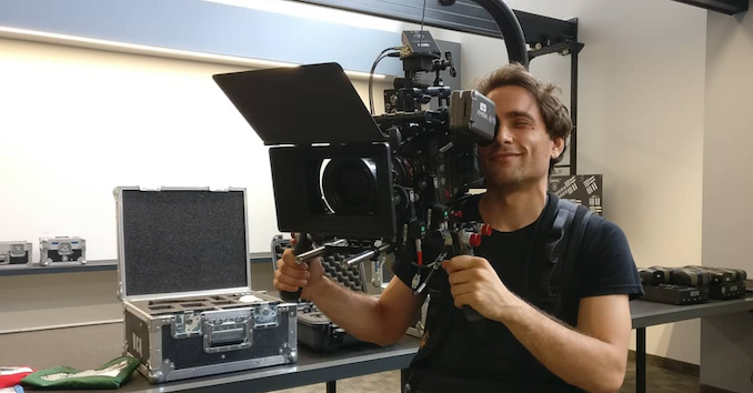 Brennan Martin filming The Friendly Town